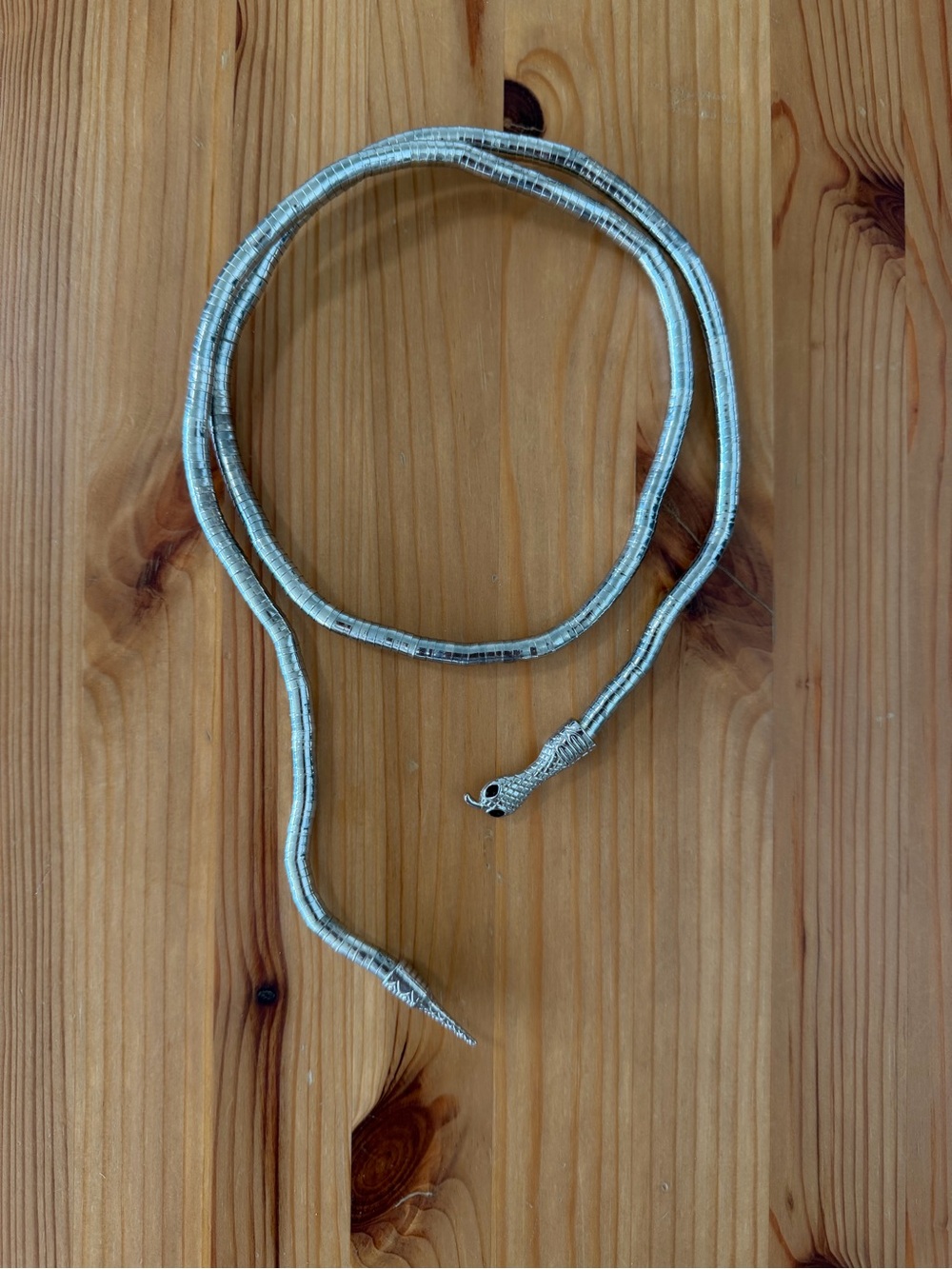 Silver Snake Adjustable Necklace / Bracelet